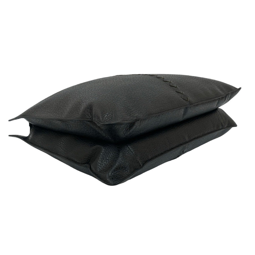 Bottega Veneta Black Leather Handbag Tote Bag