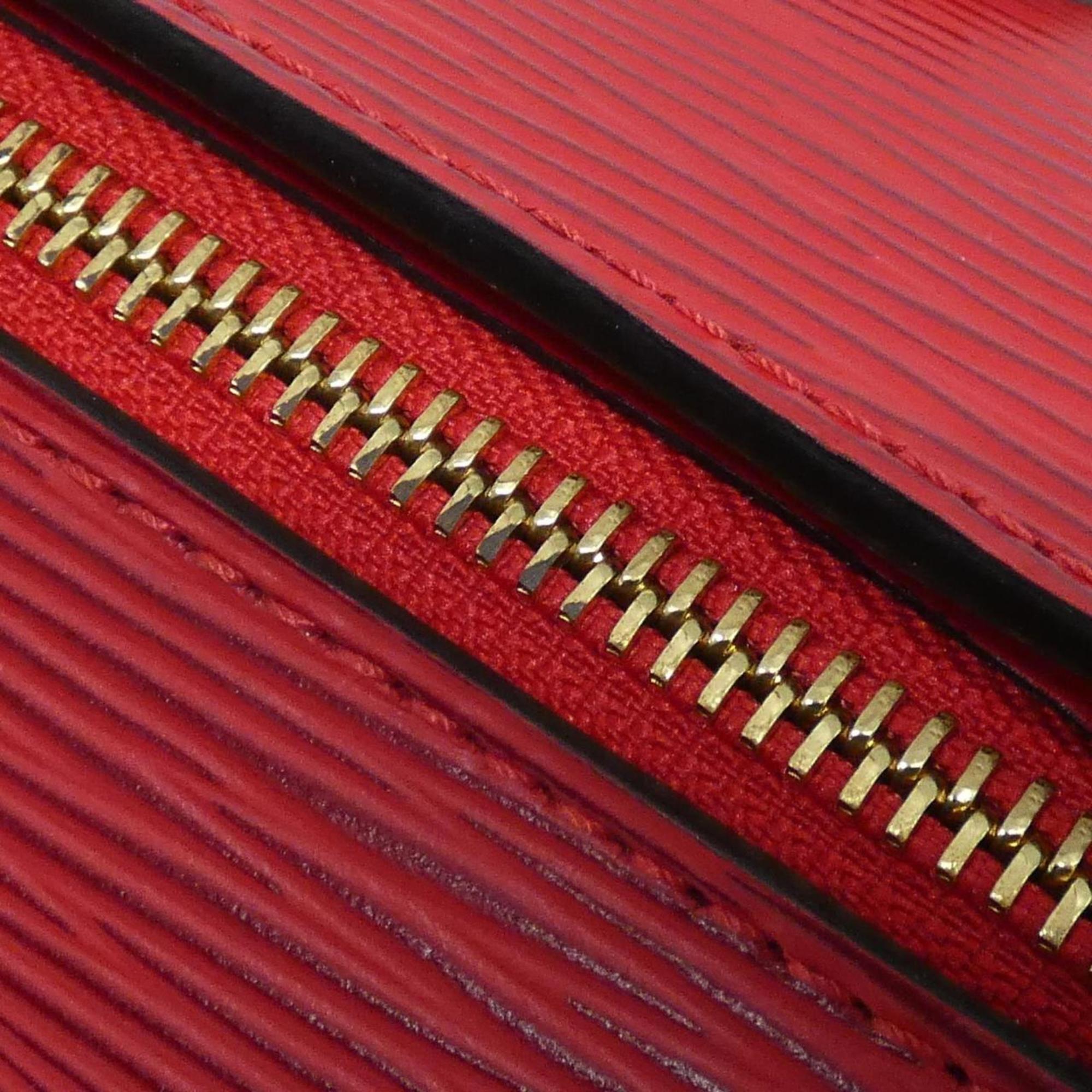 Louis Vuitton Red Color Leather Handbag Pouch