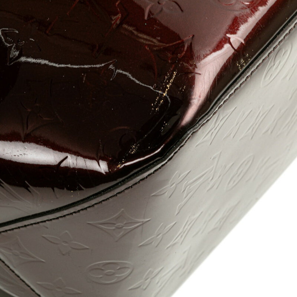 Louis Vuitton Amarante Brown Patent Leather Leather Handbag Shoulder Bag