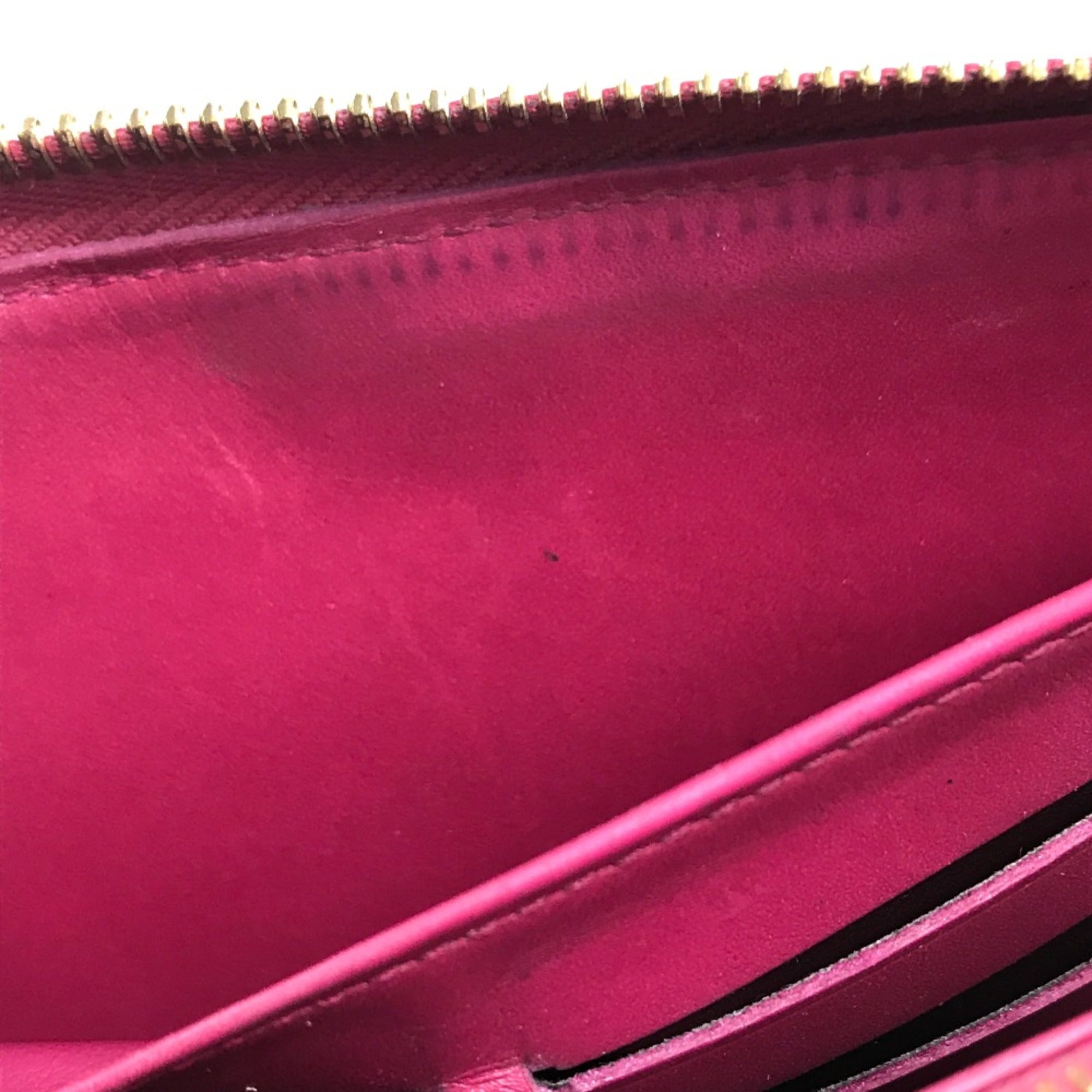 Louis Vuitton Pink Leather Long Wallet