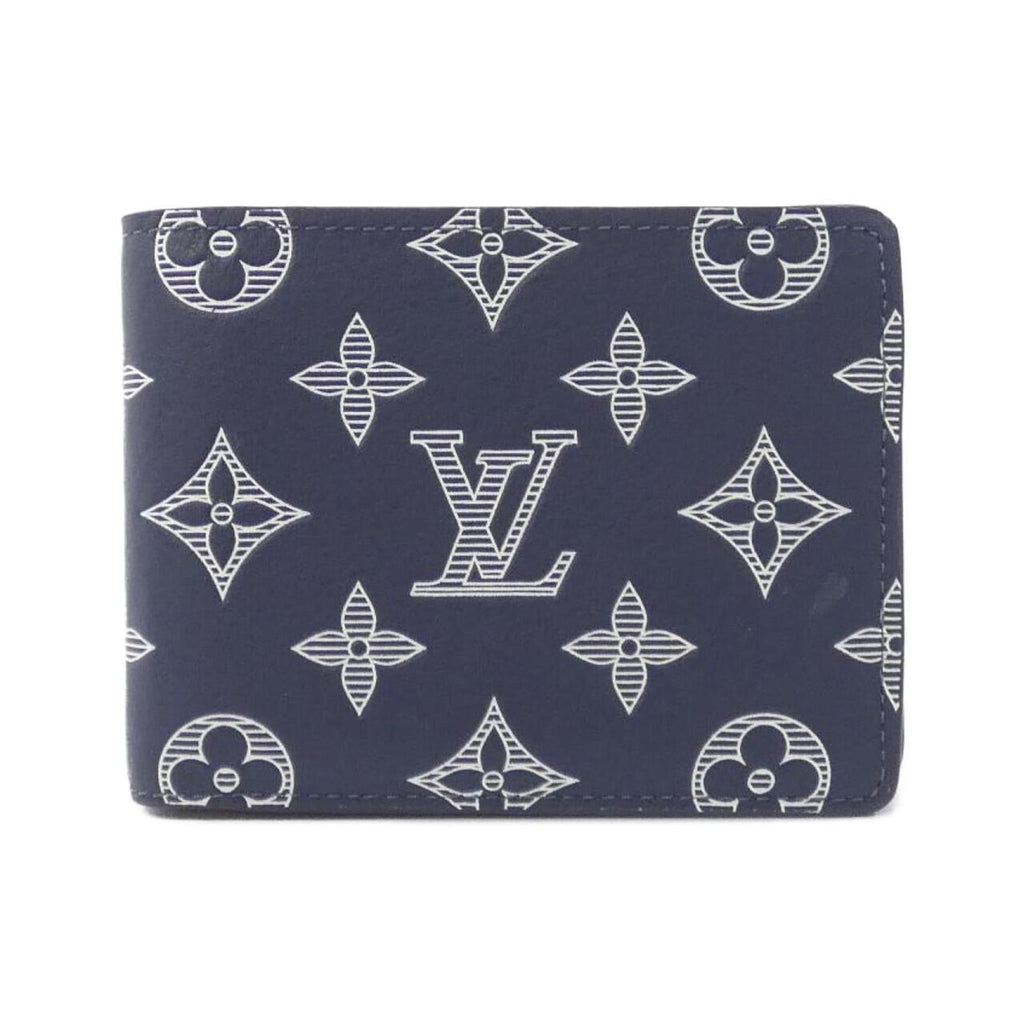 Louis Vuitton Blue Navy Leather Wallet
