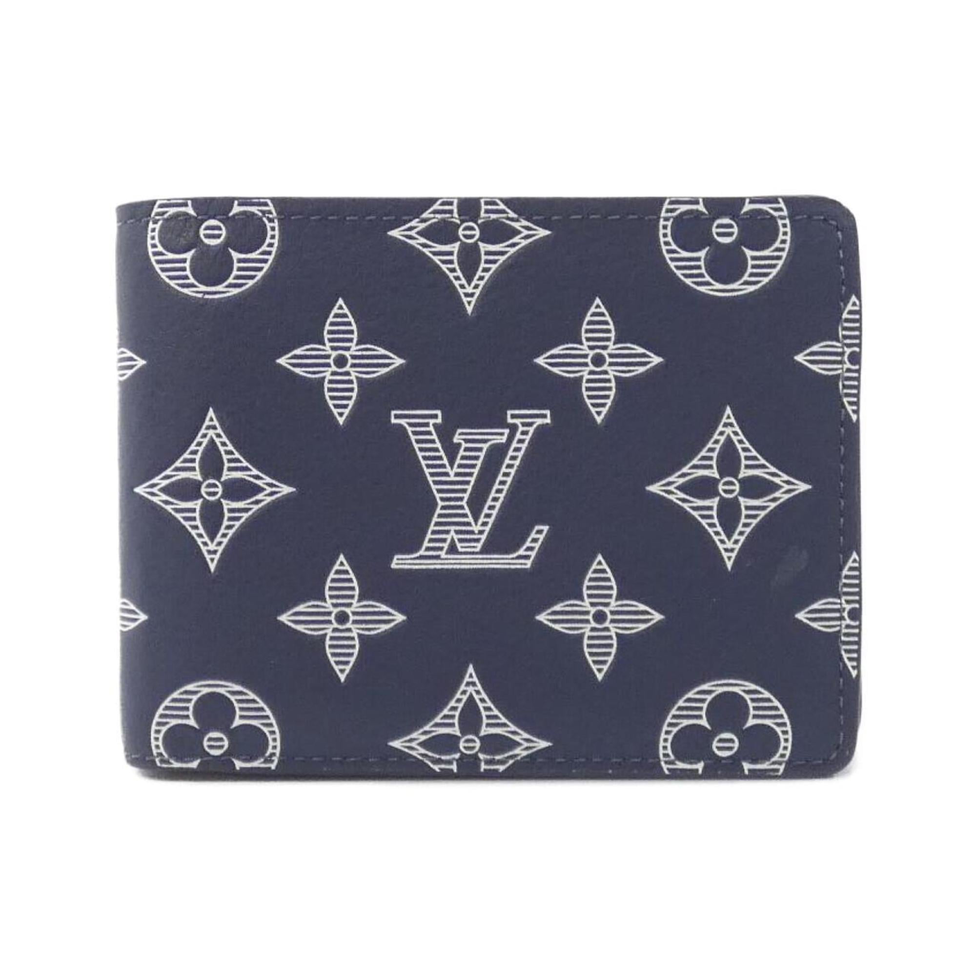 Louis Vuitton Blue Navy Leather Wallet