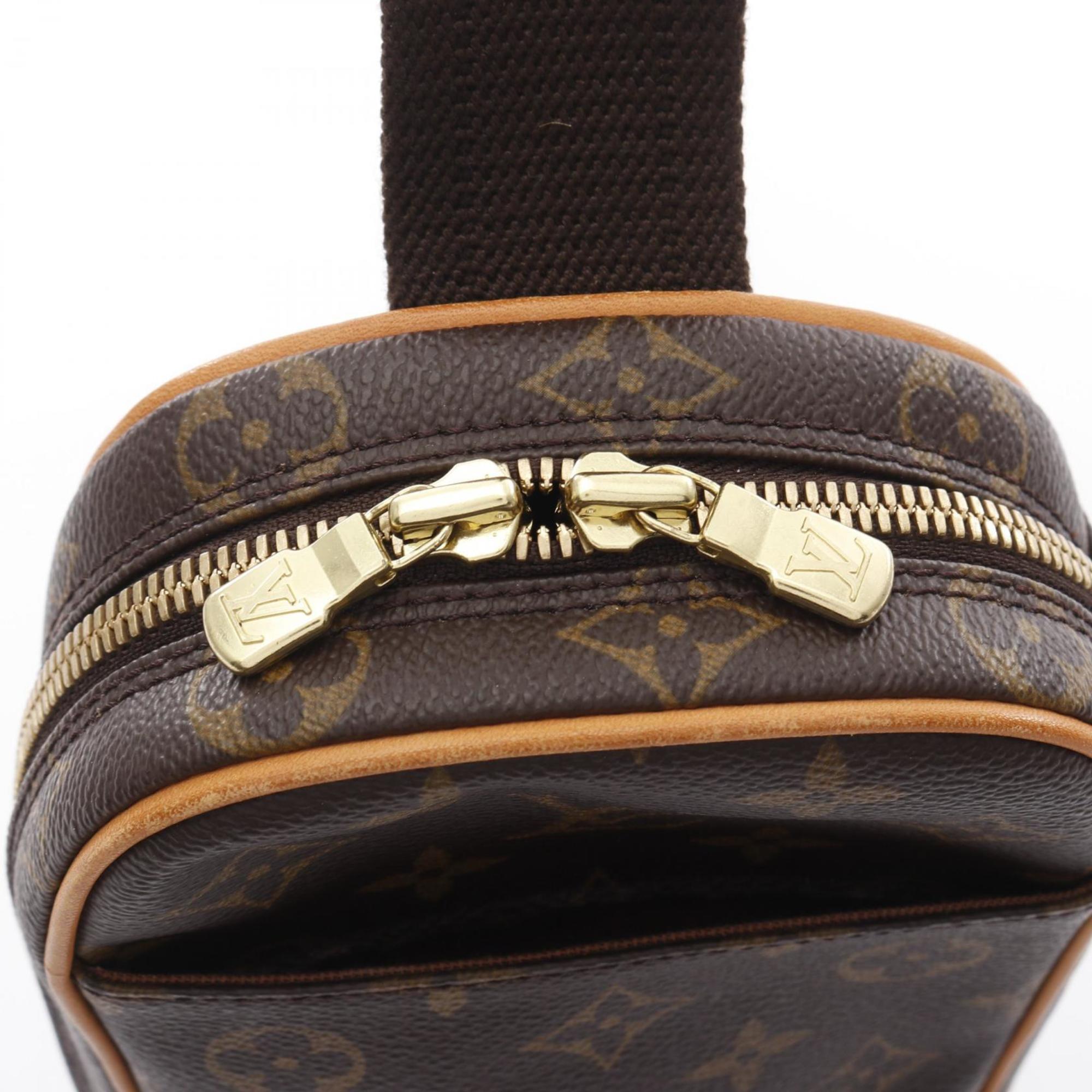 Louis Vuitton Brown Pvc Coated Canvas Leather Fanny Pack