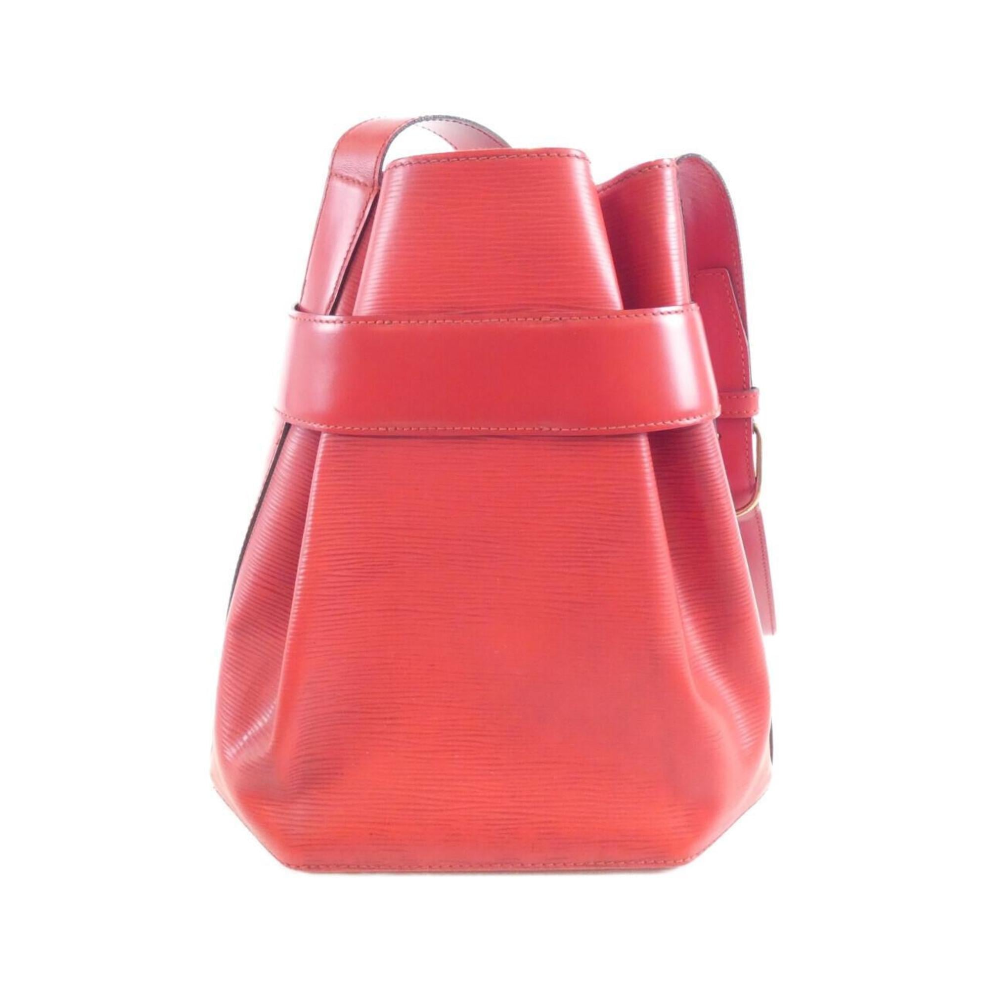 Louis Vuitton Epi Red Color Leather Shoulder Bag