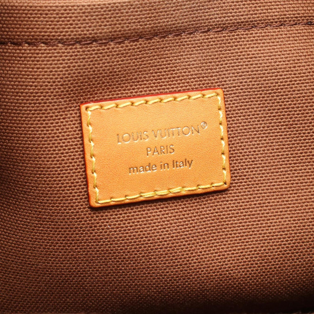Louis Vuitton Brown Coated Canvas Leather Handbag