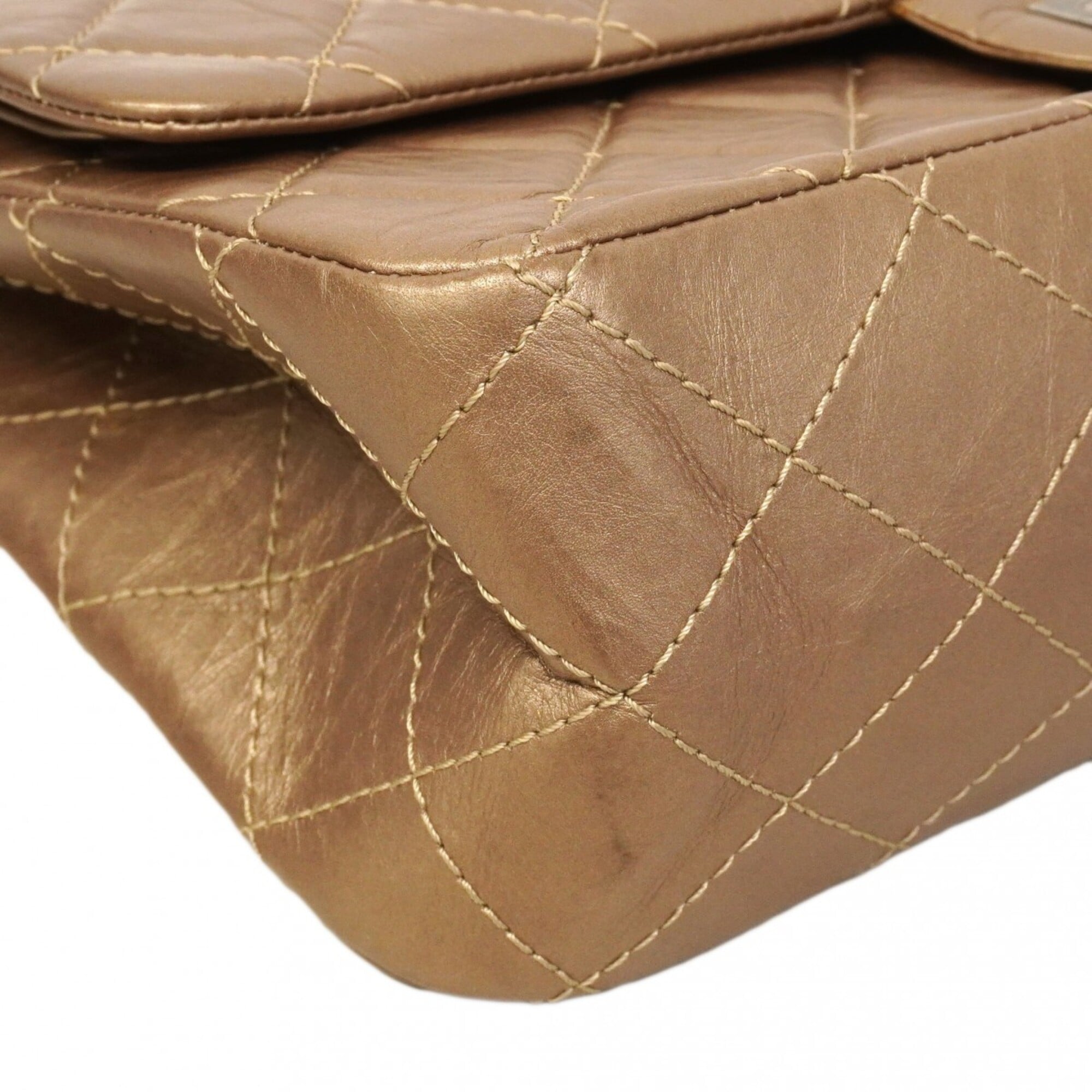 Chanel Bronze Leather Shoulder Bag