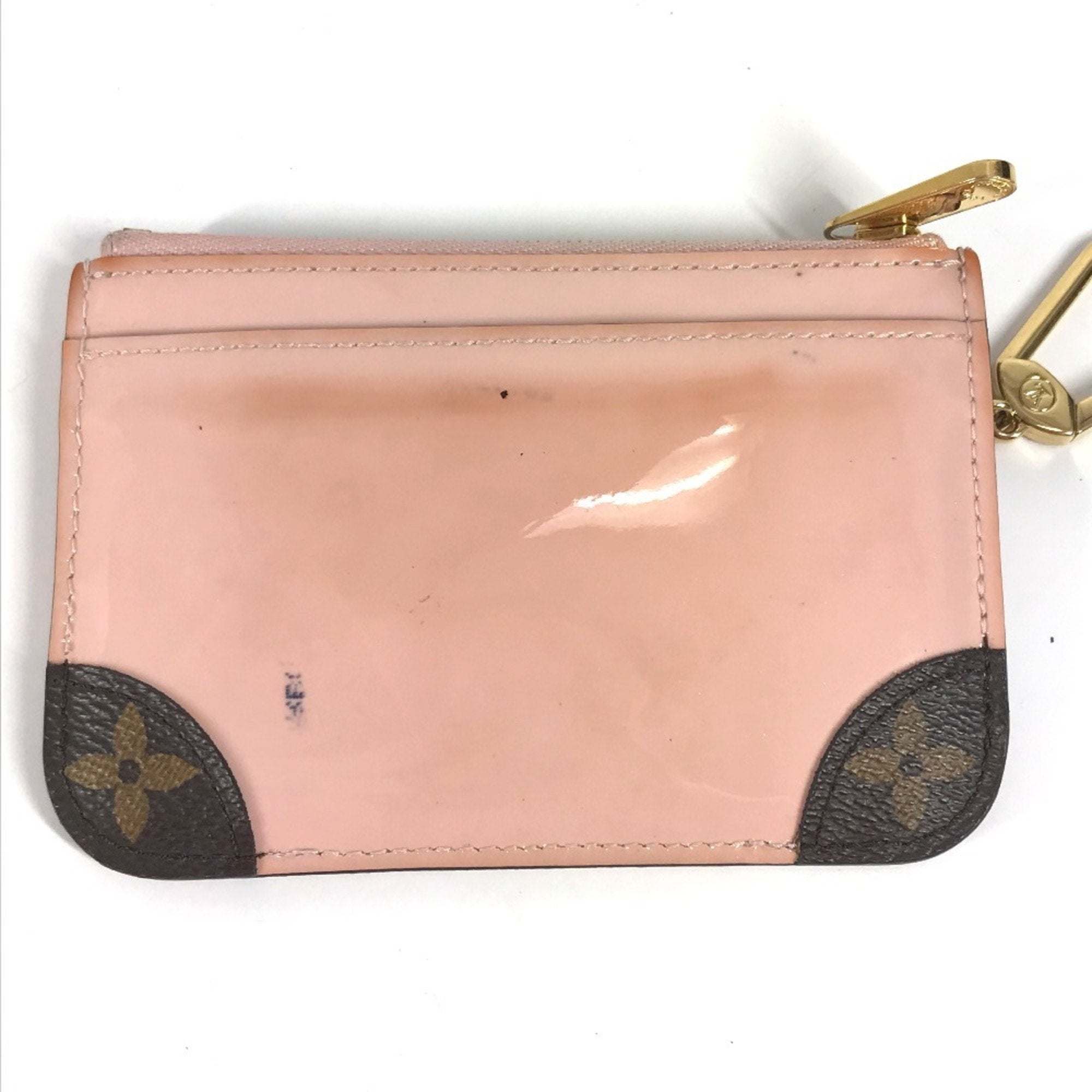 Louis Vuitton Pink Patent Leather Coin Purse/Coin Case