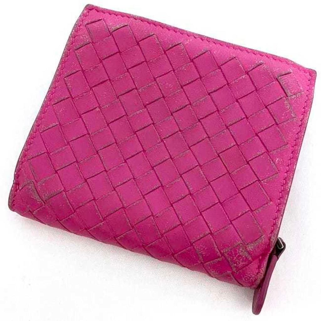 Bottega Veneta Pink Leather Wallet (Bi-Fold)