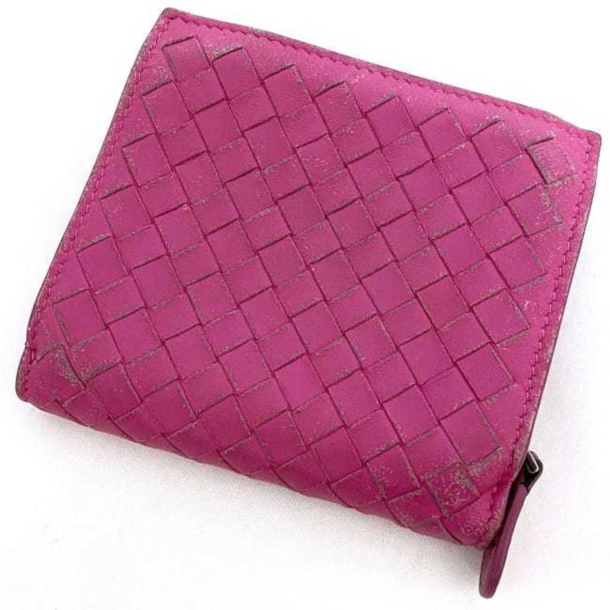 Bottega Veneta Pink Leather Wallet (Bi-Fold)