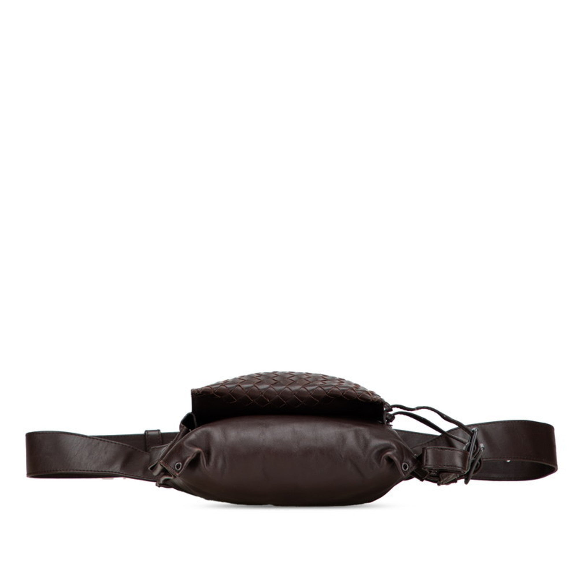 Bottega Veneta Intrecciato Brown Leather Fanny Pack