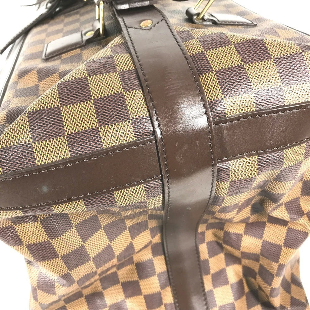 Louis Vuitton Damier Brown Ebene Damier Canvas Boston Bag Handbag