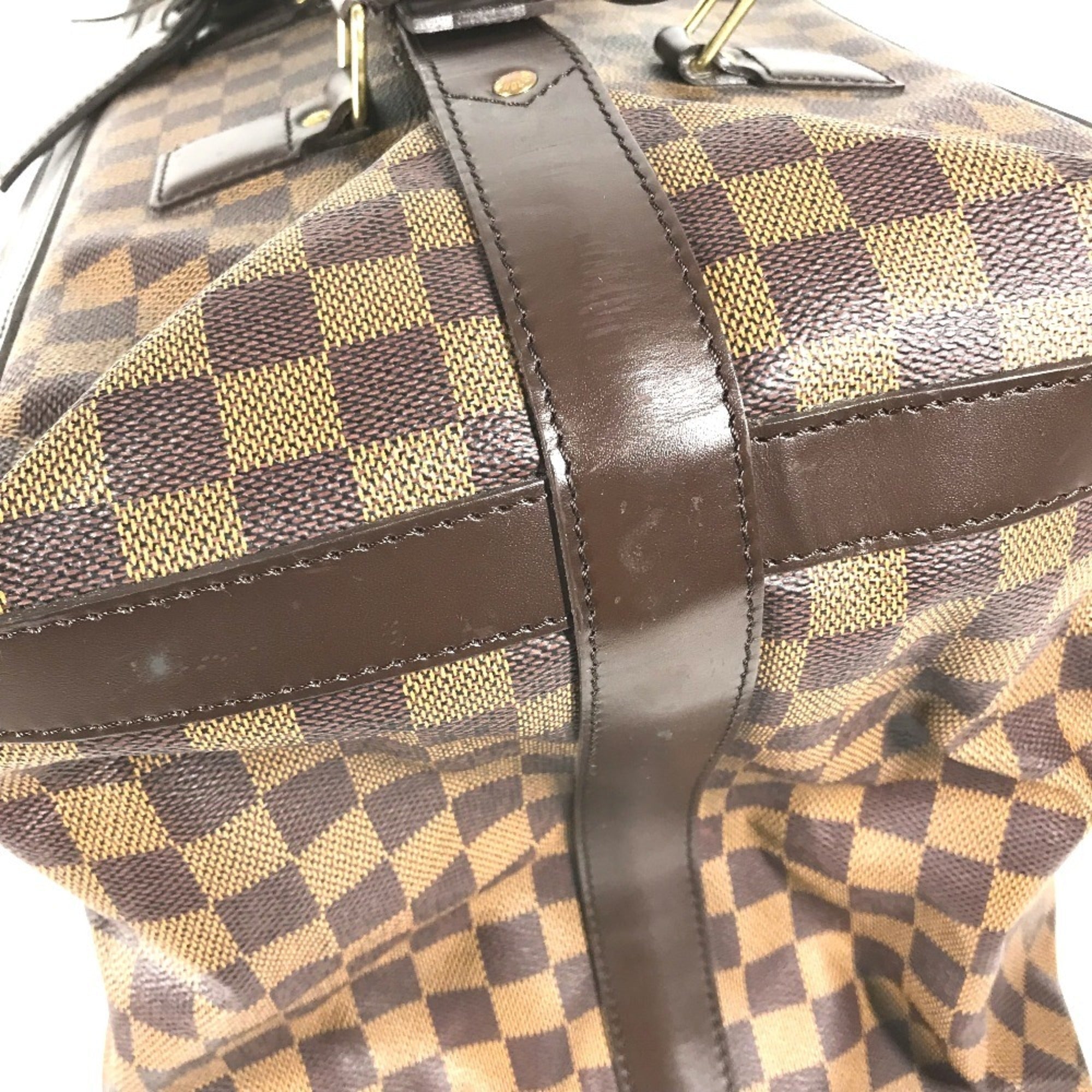 Louis Vuitton Damier Brown Ebene Damier Canvas Boston Bag Handbag