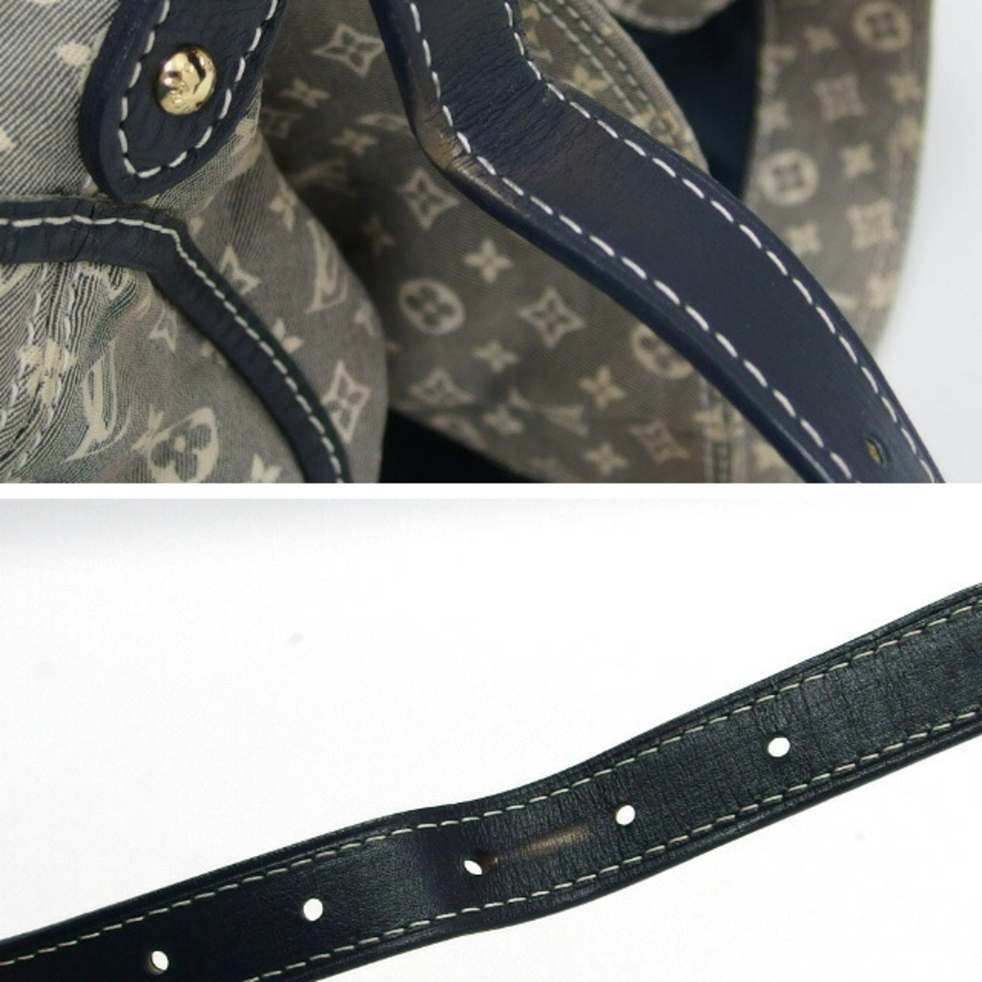 Louis Vuitton Monogram Idylle Gray Navy White Monogram Idylle Handbag Shoulder Bag