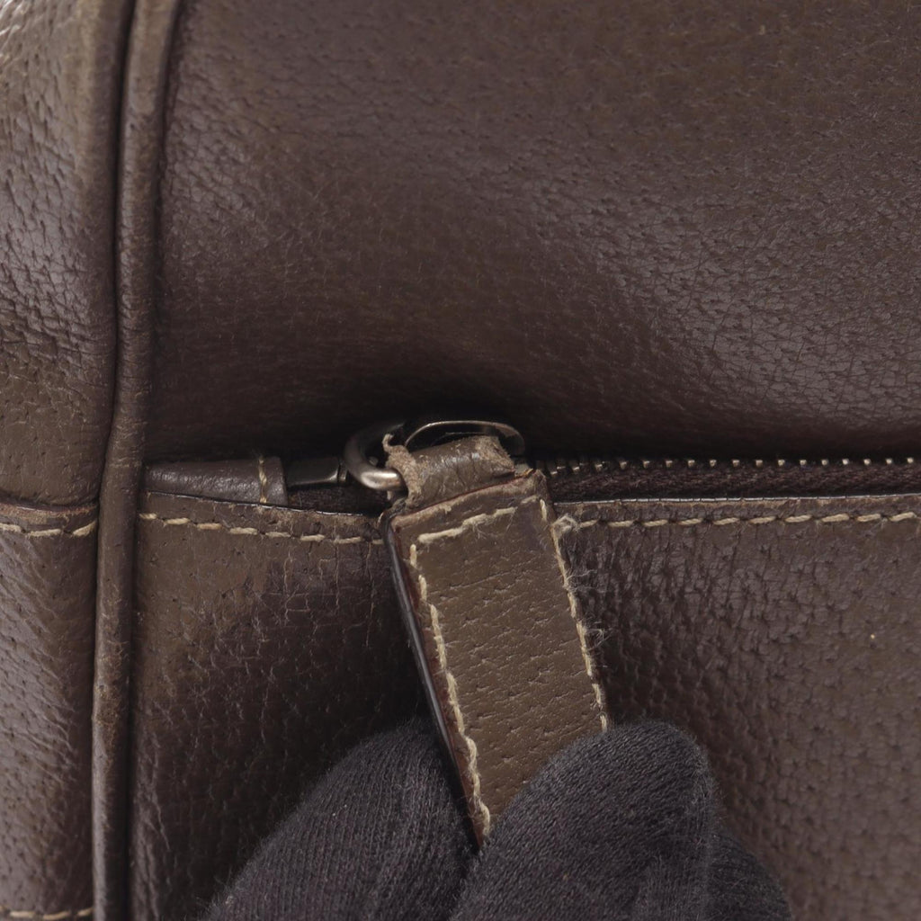 Prada Brown Leather Shoulder Bag