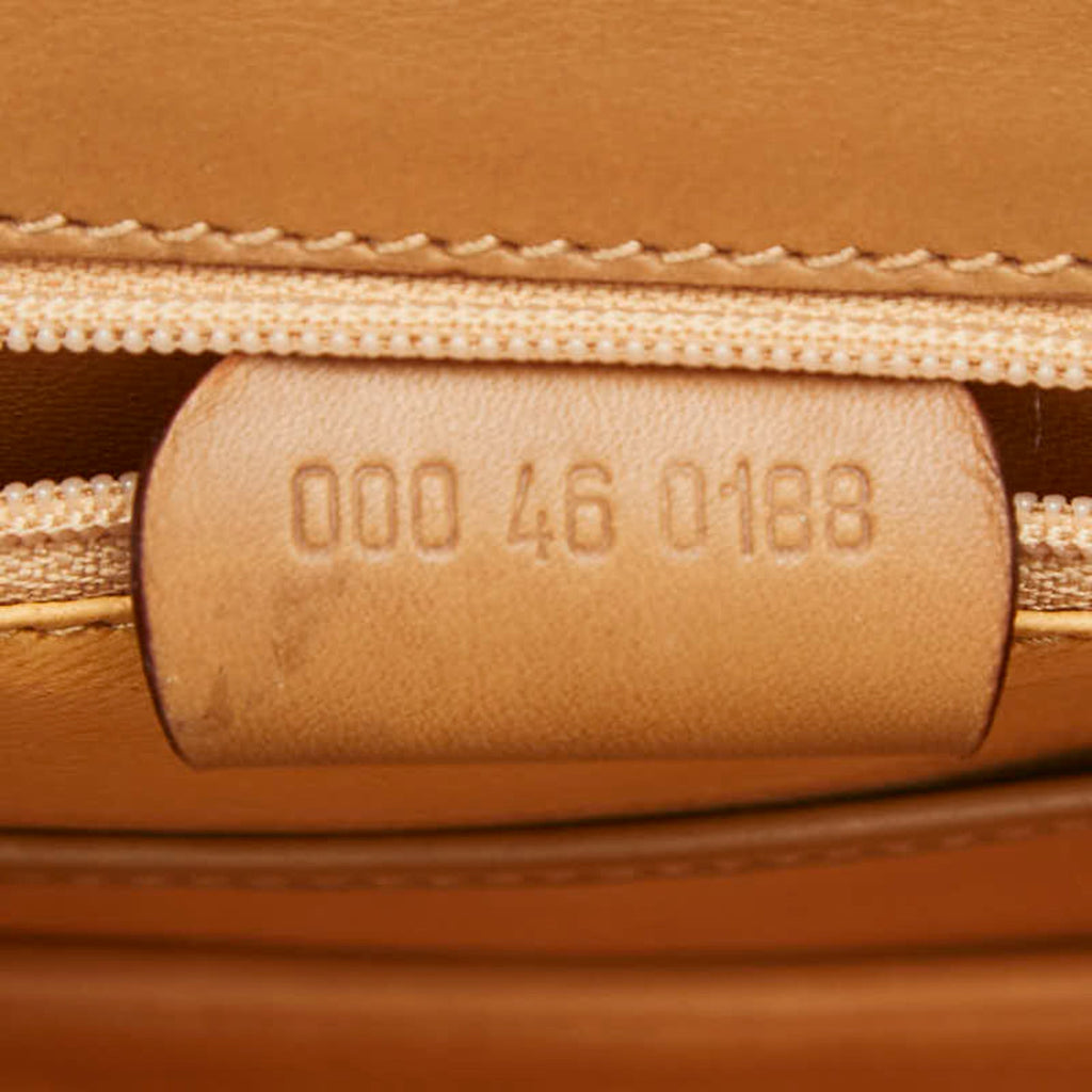 Gucci Brown Bamboo Leather Handbag Shoulder Bag (Pre-Owned)