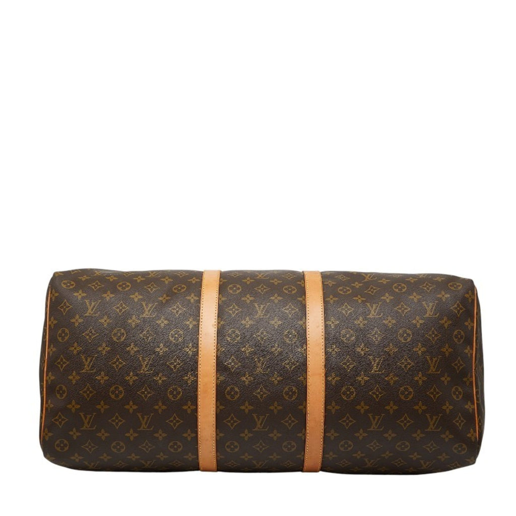 Louis Vuitton Brown Pvc Leather Boston Bag