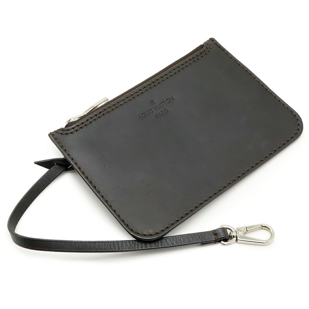 Louis Vuitton Black Noir Mahina Leather Handbag Pouch Shoulder Bag
