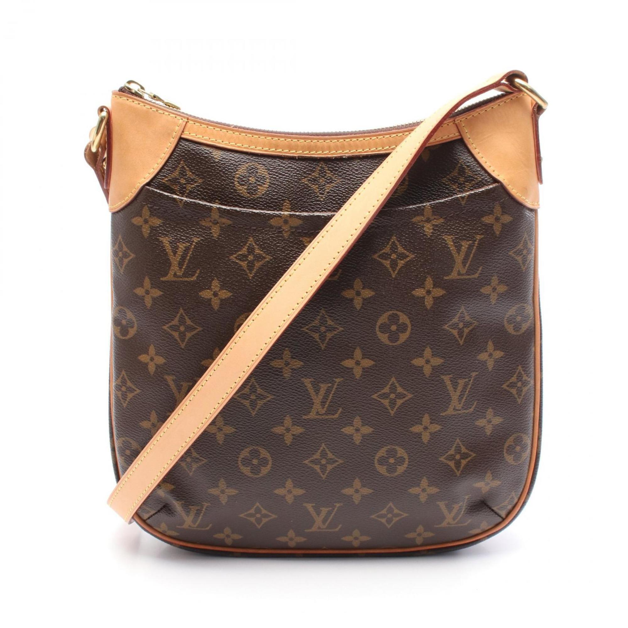 Louis Vuitton Monogram Brown Coated Canvas Leather Shoulder Bag
