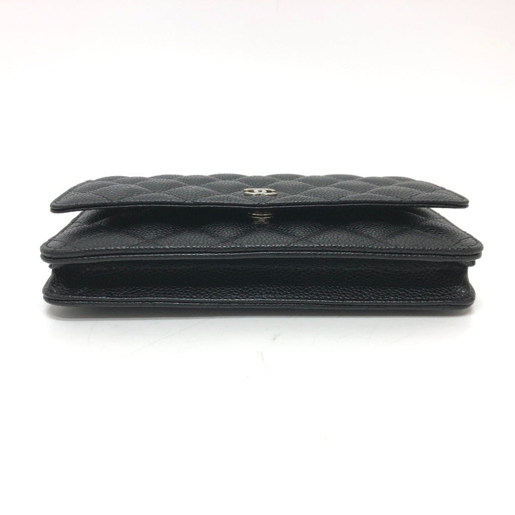 Chanel Black Caviar Leather Shoulder Bag