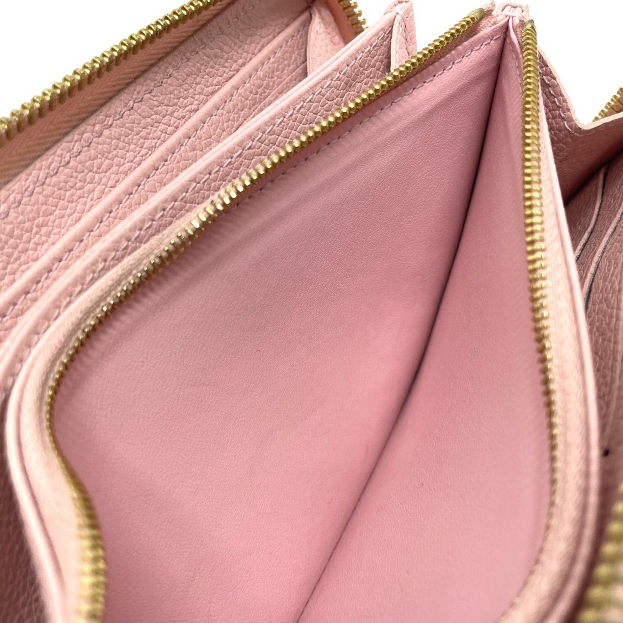 Louis Vuitton Monogram Empreinte Pink Monogram Empreinte Long Wallet