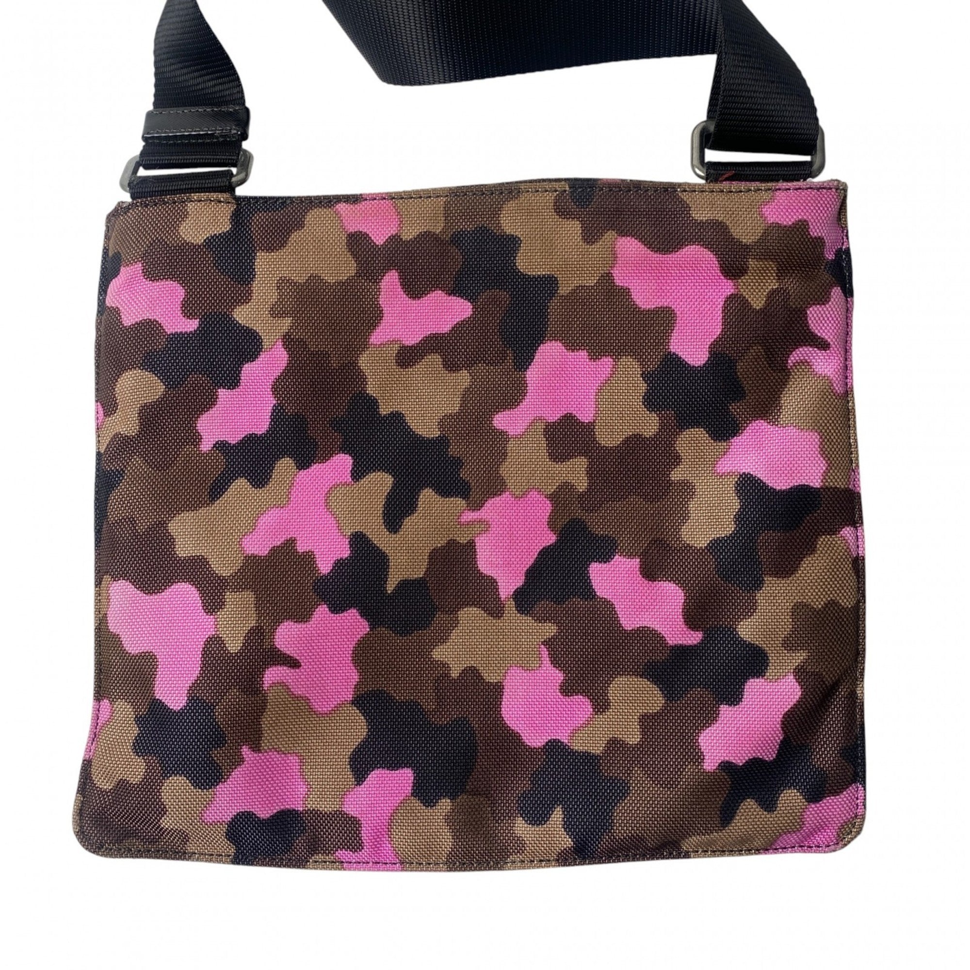 Prada Multi-Color Canvas Pochette Shoulder Bag