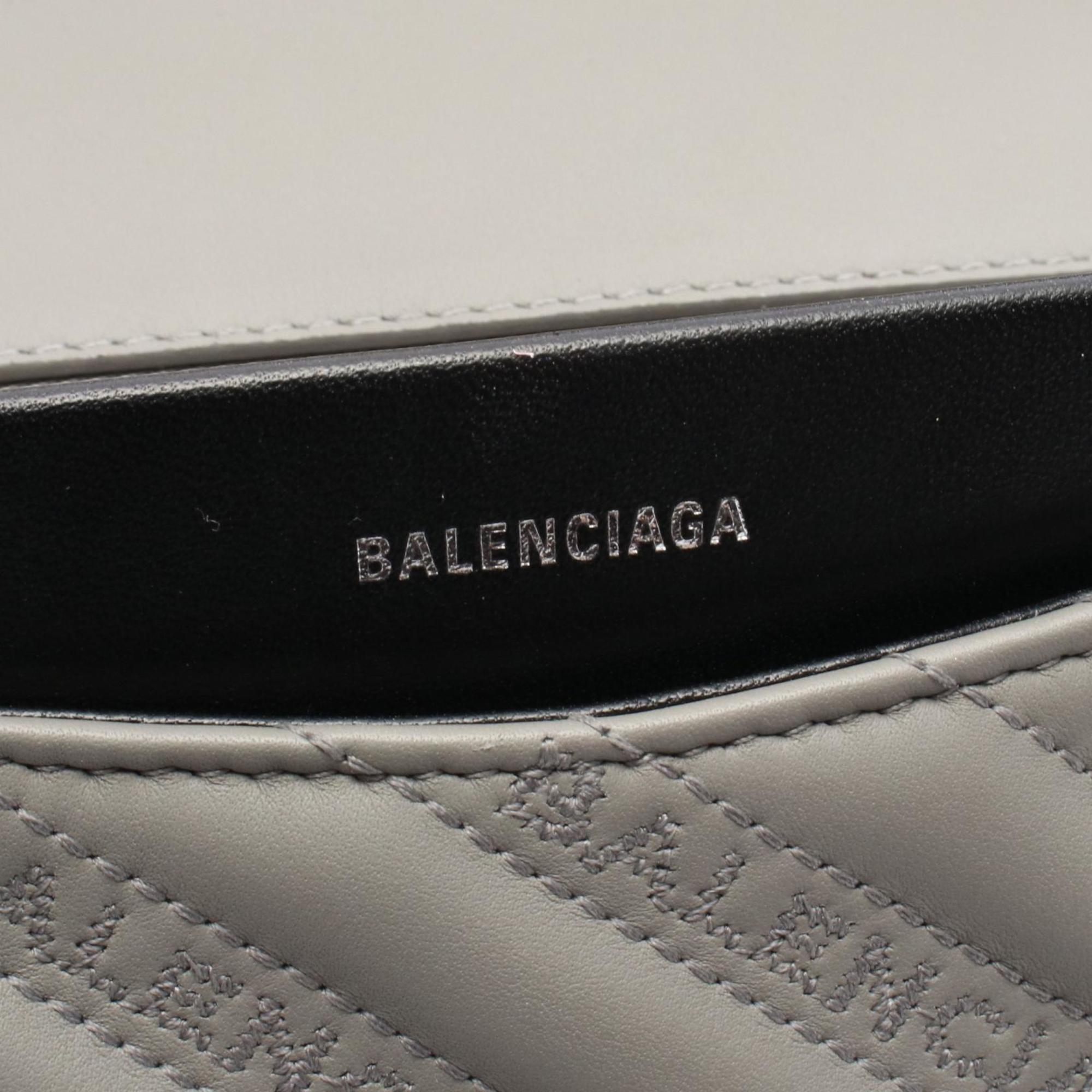 Balenciaga Gray Leather Shoulder