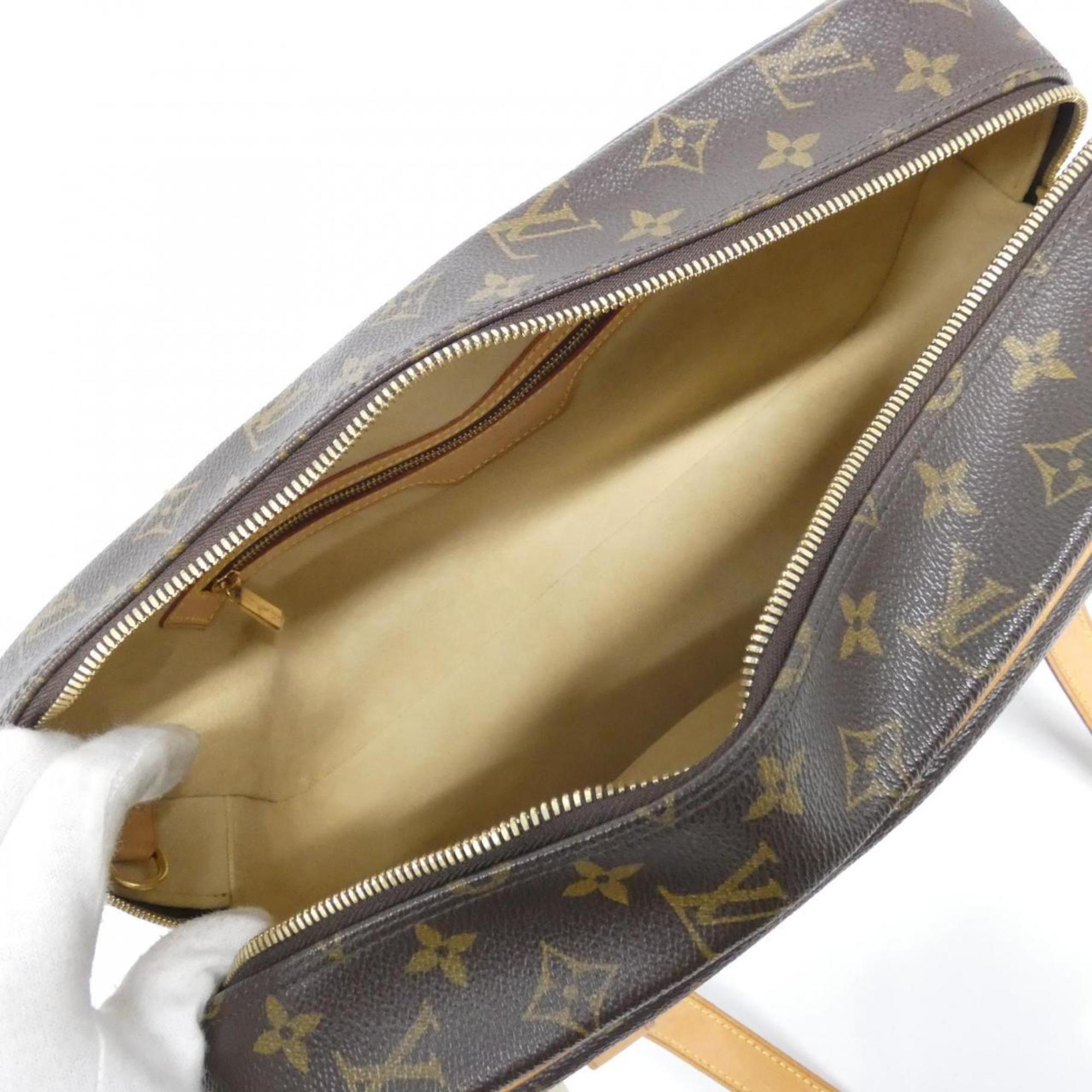Louis Vuitton Brown Marron Coated Canvas Shoulder Bag