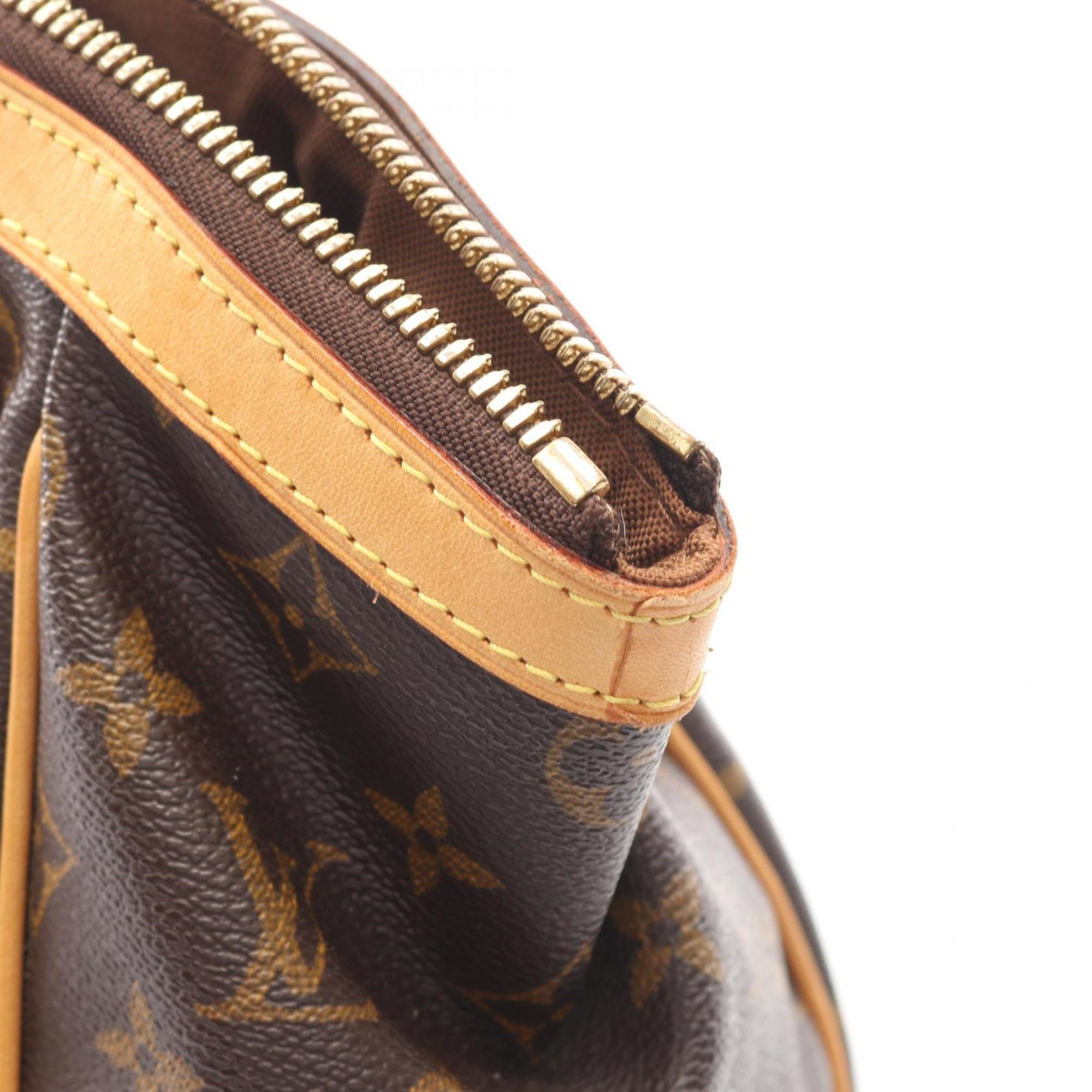 Louis Vuitton Brown Coated Canvas Pvc Leather Monogram Handbag