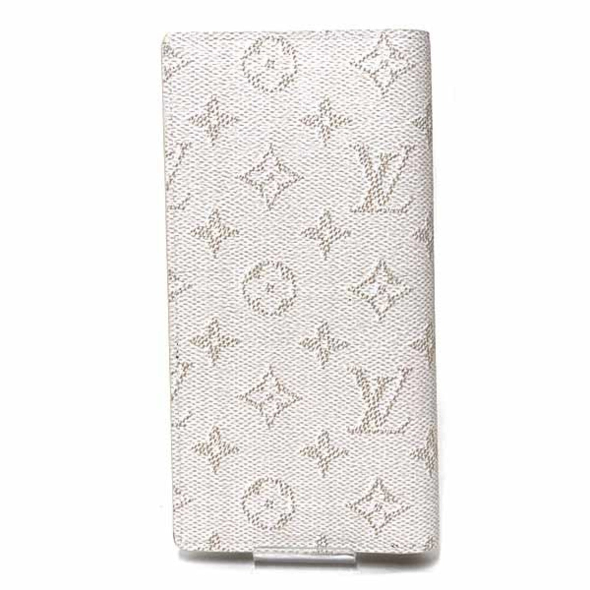 Louis Vuitton Monogram White Leather Long Wallet