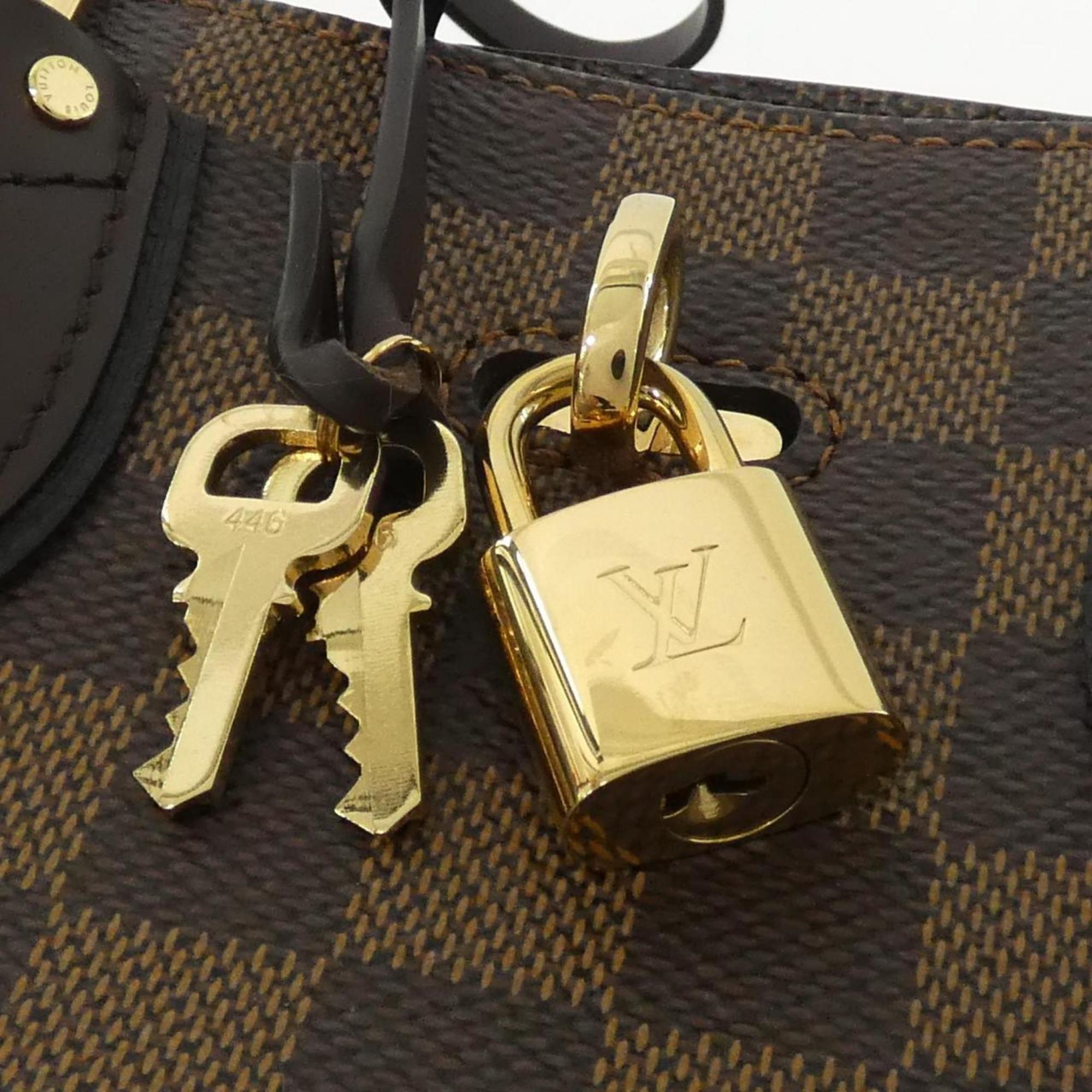 Louis Vuitton Black Ebene Coated Canvas Handbag