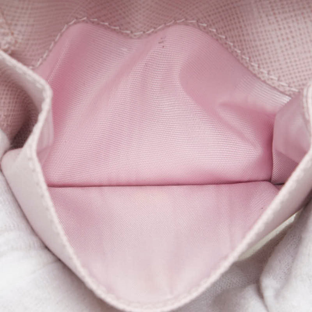 Prada Saffiano Pink Leather Wallet (Bi-Fold)