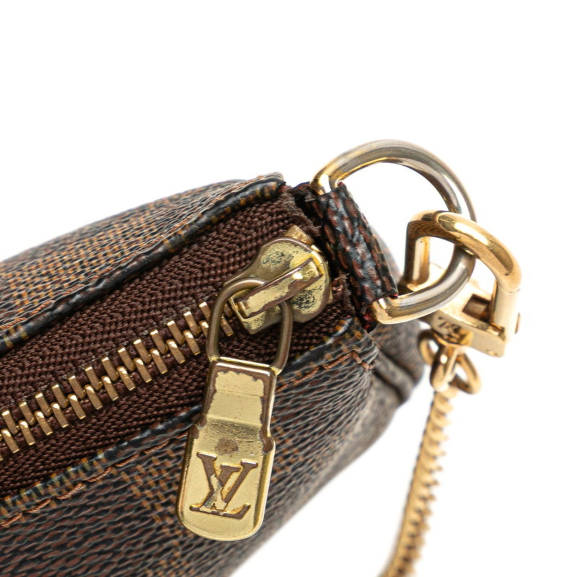 Louis Vuitton Damier Brown Pvc Leather Handbag Pochette