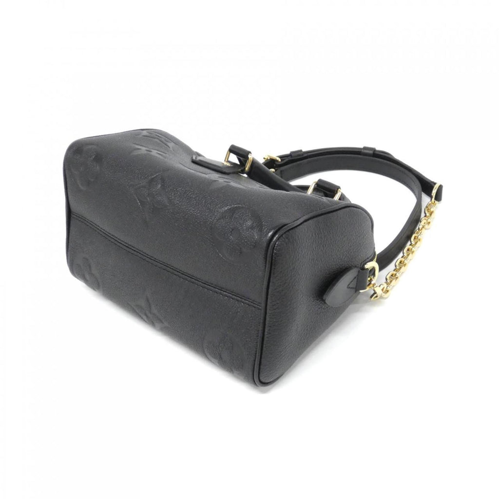 Louis Vuitton Black Leather Boston Bag