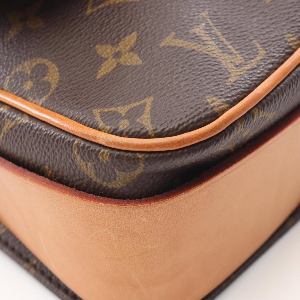 Louis Vuitton Brown Coated Canvas Pvc Monogram Leather Handbag Shoulder Bag