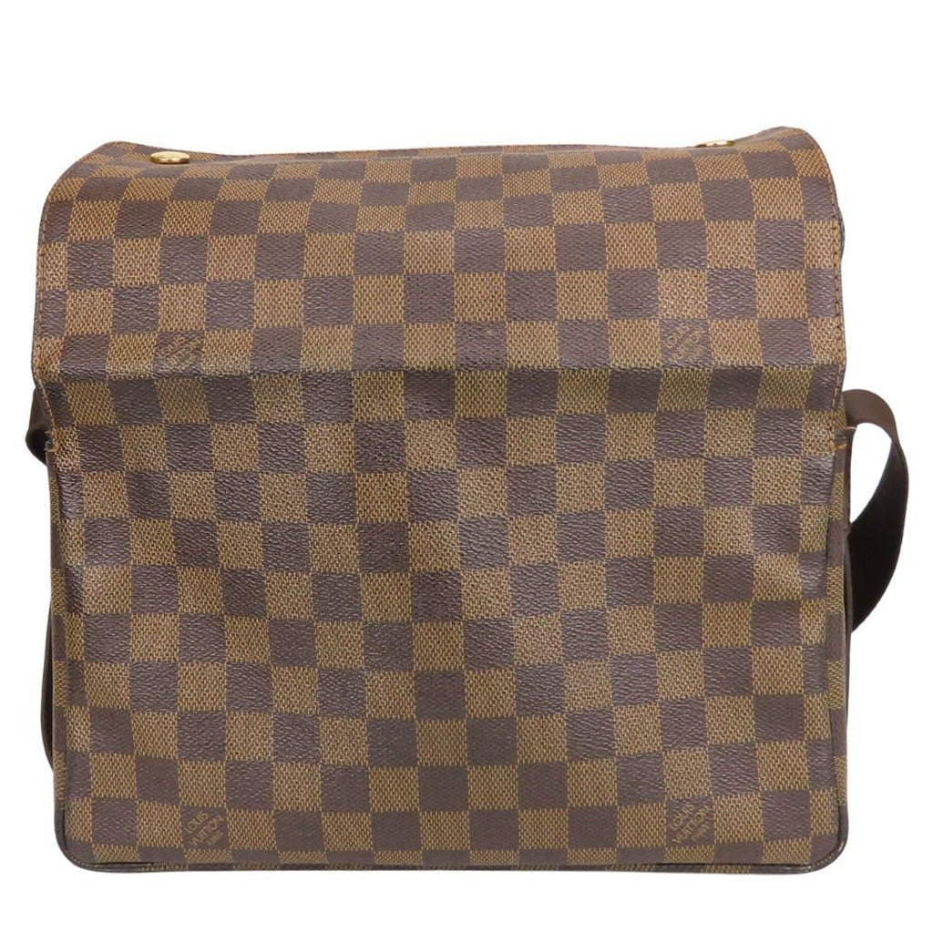 Louis Vuitton Brown Damier Canvas Ebene Damier Canvas Leather Shoulder Bag