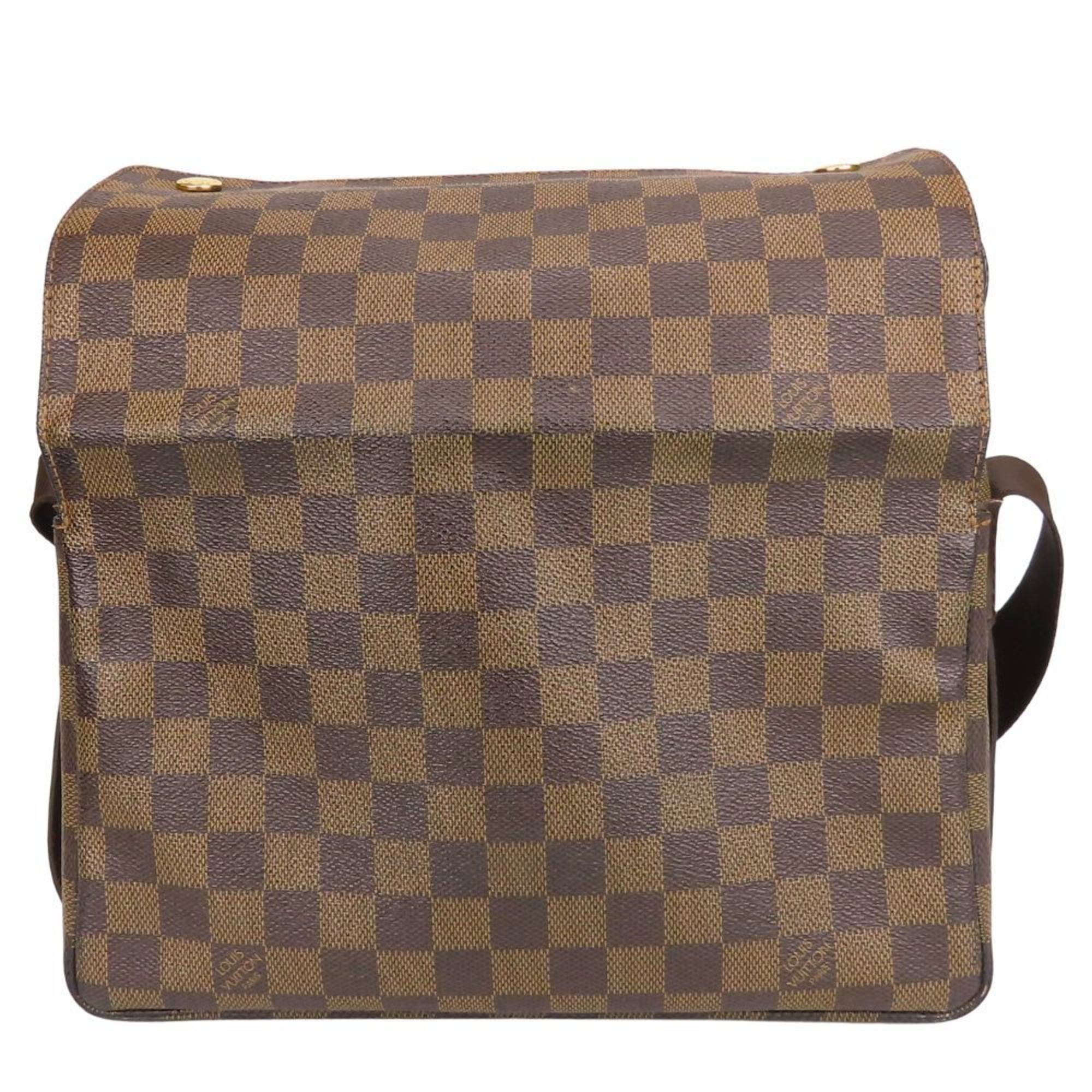 Louis Vuitton Brown Damier Canvas Ebene Damier Canvas Leather Shoulder Bag
