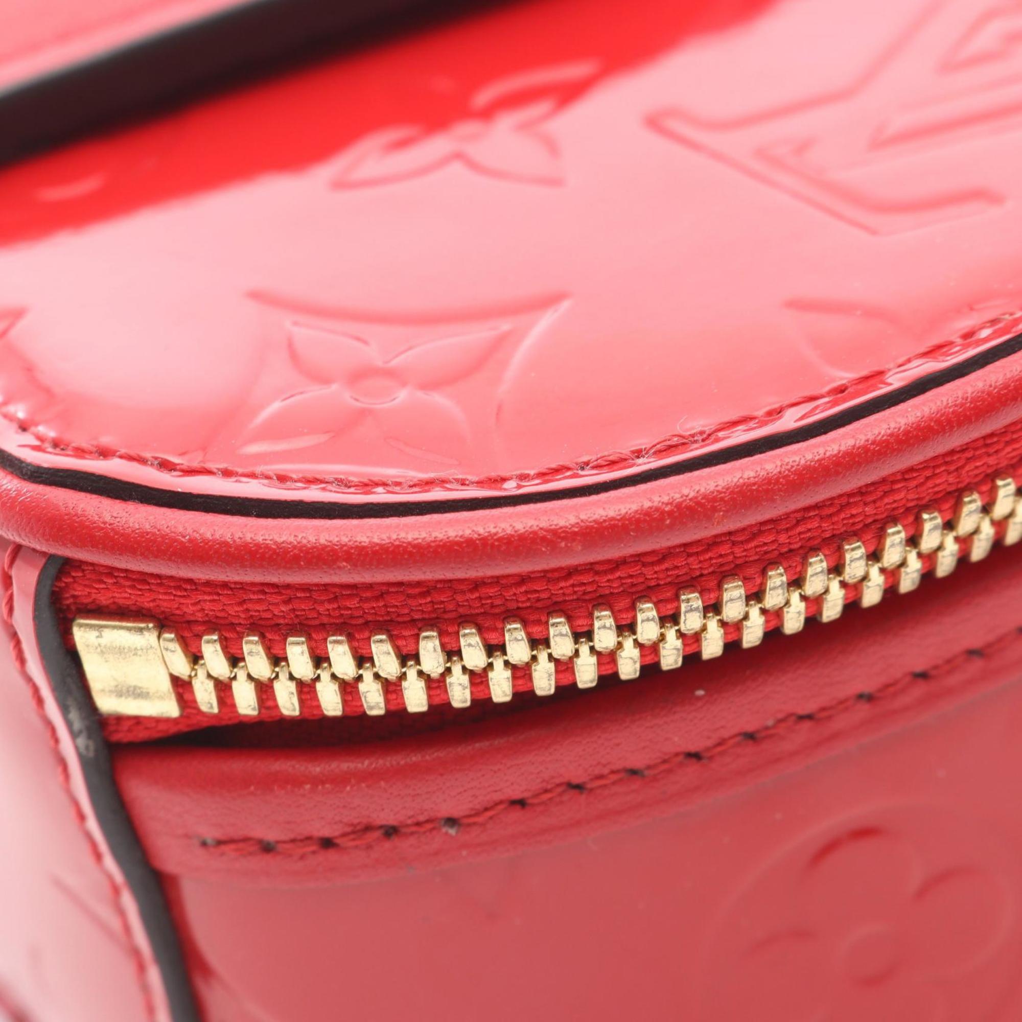 Louis Vuitton Red Color Rouge Vernis Leather Handbag Shoulder Bag