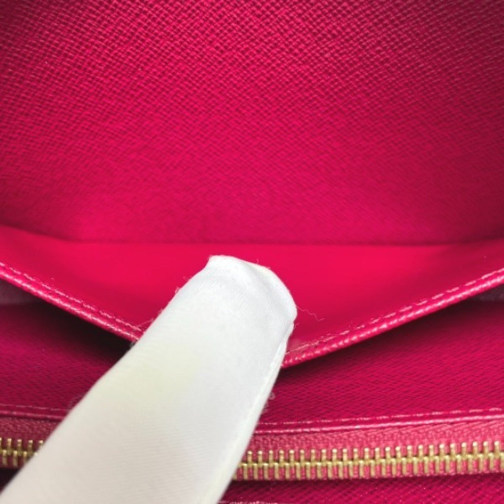 Louis Vuitton Brown Fuchsia Monogram Long Wallet