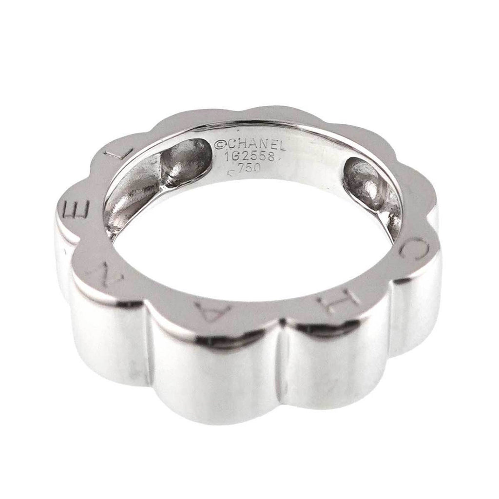 Chanel White Gold (18K) Band Ring