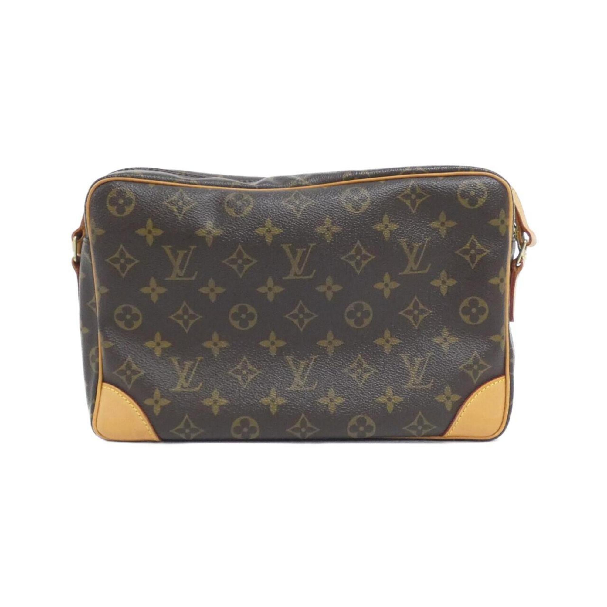 Louis Vuitton Brown Coated Canvas Shoulder Bag