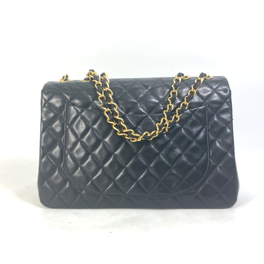 Chanel Black Leather Shoulder Bag