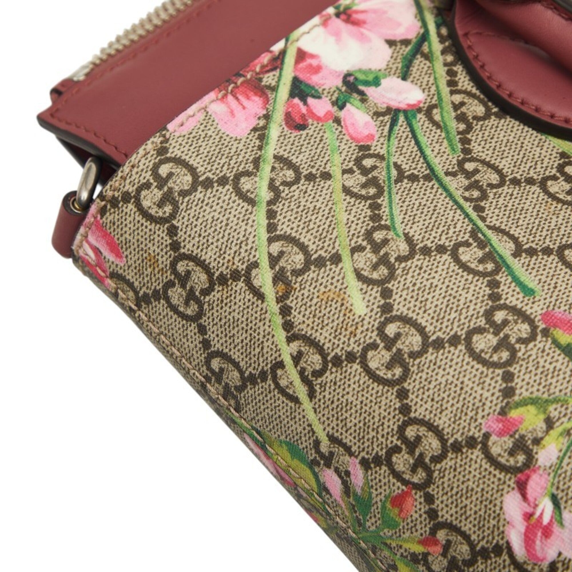 Gucci Beige Pink Gold Pvc Leather Handbag (Pre-Owned)