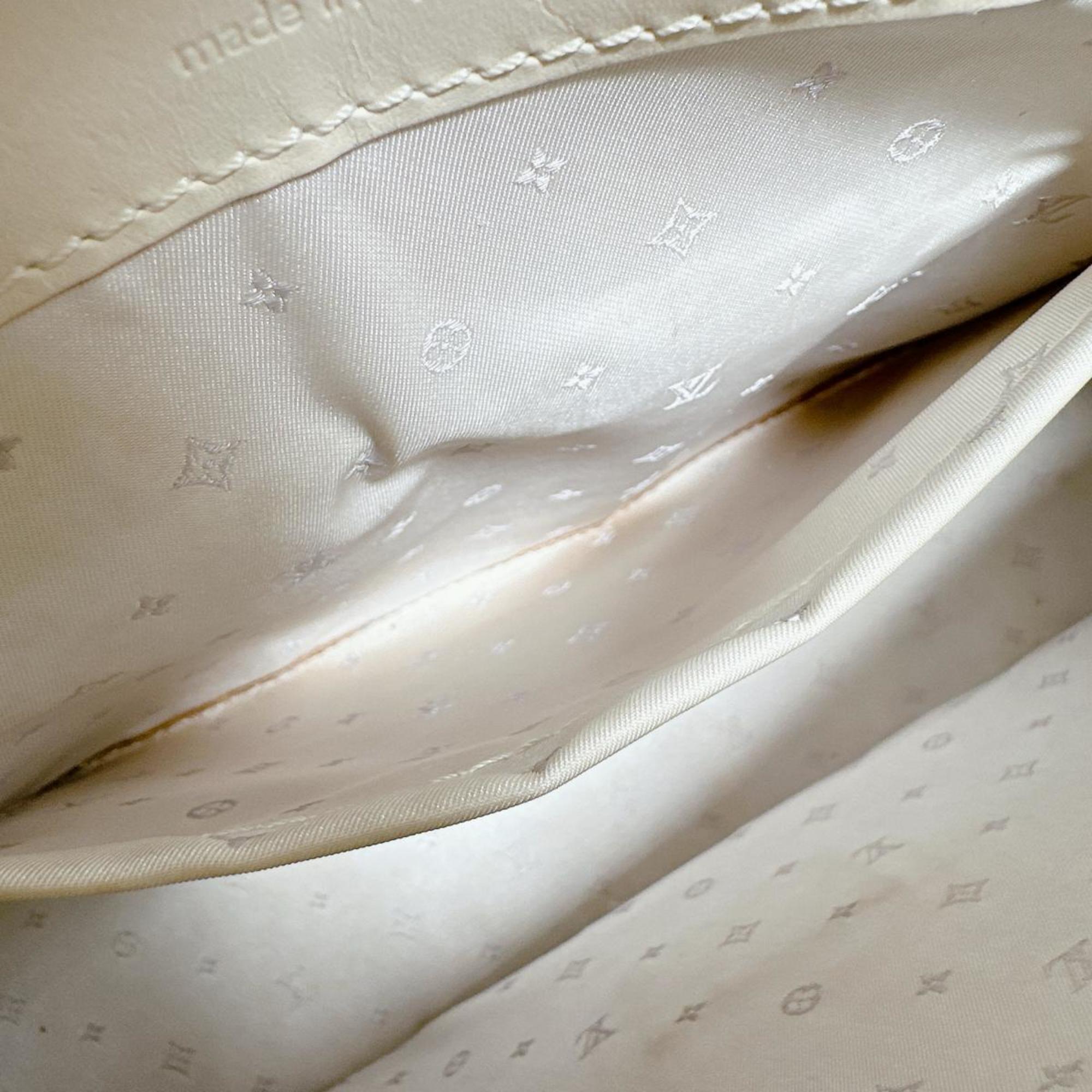 Louis Vuitton Blanc Leather Shoulder Bag