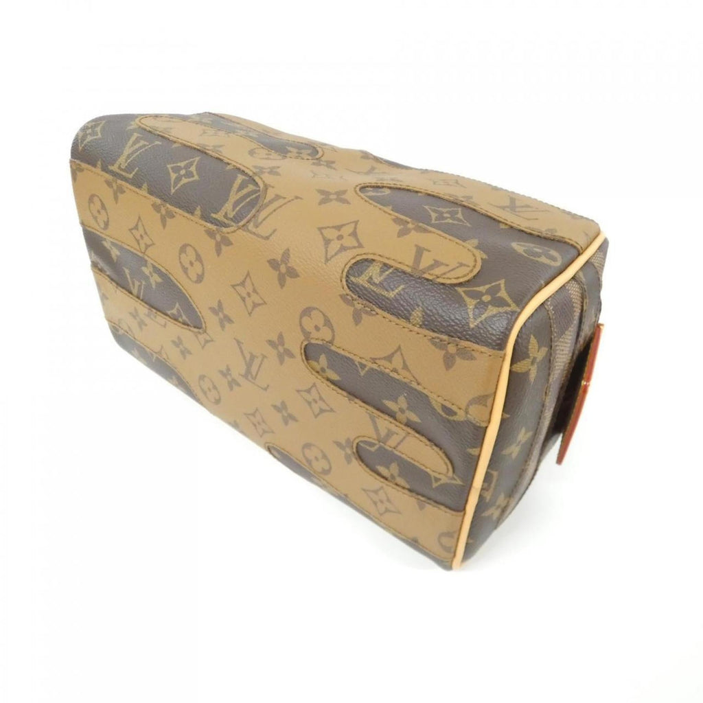 Louis Vuitton Brown Coated Canvas Handbag
