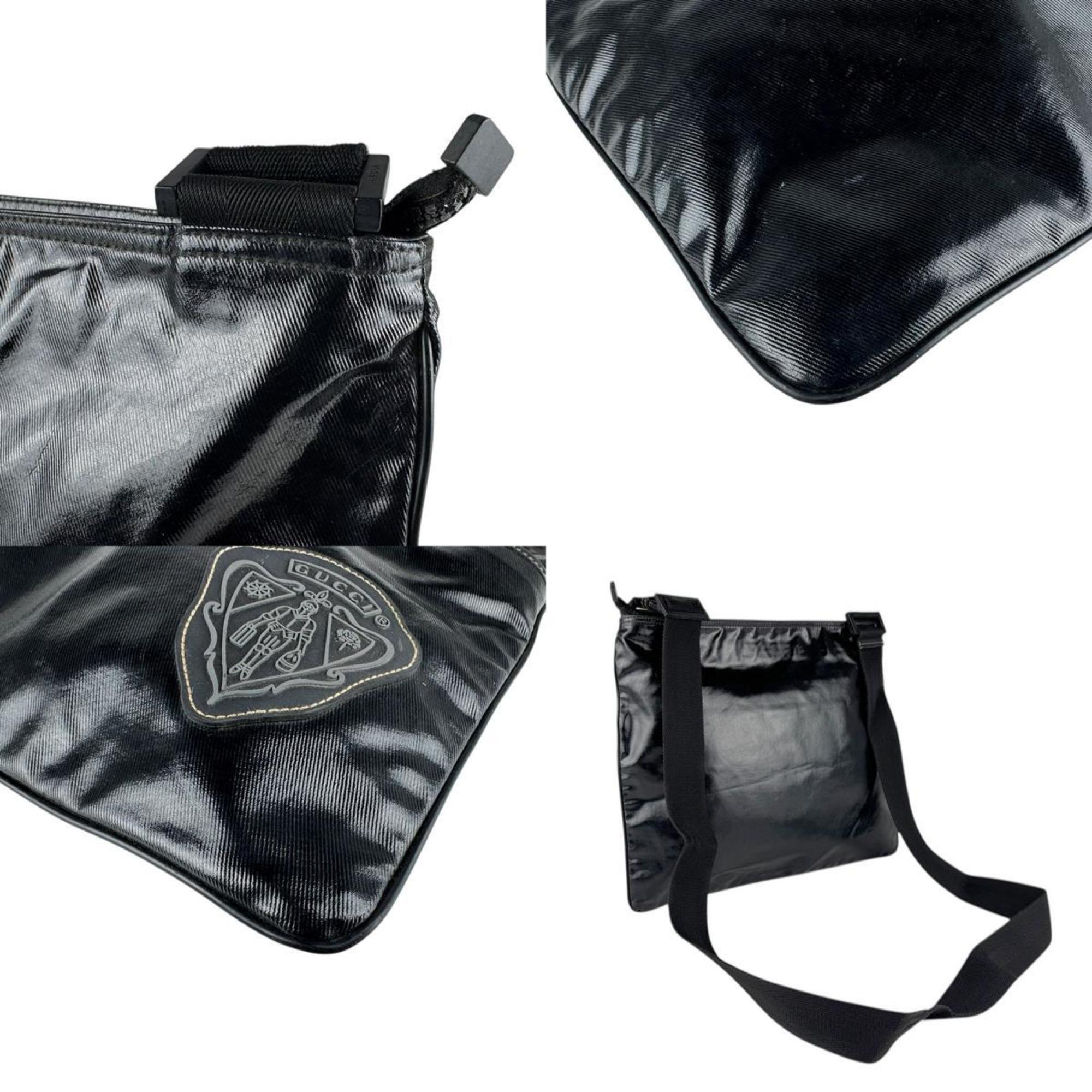Gucci Black Pvc Shoulder Bag (Pre-Owned)