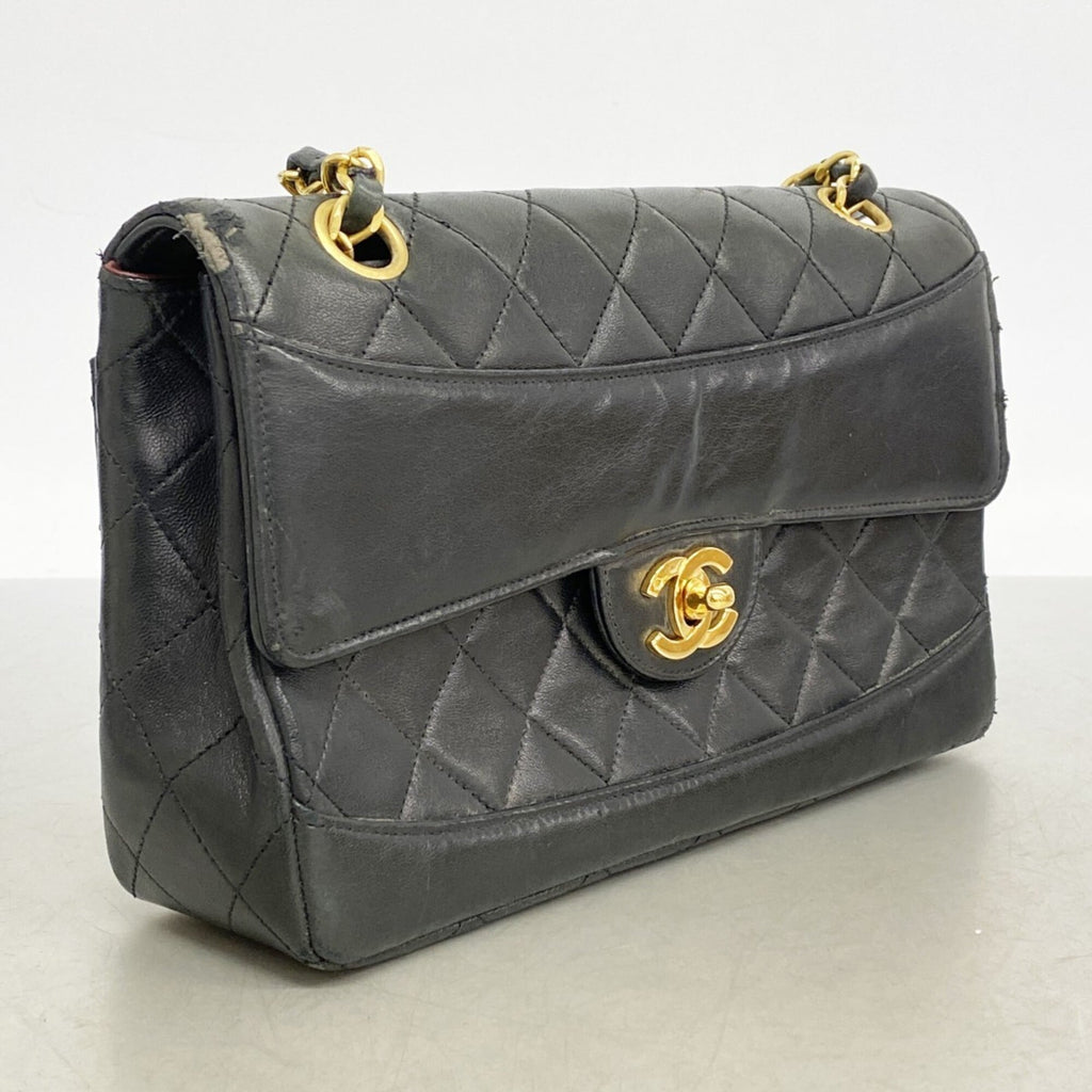 Chanel Black Leather Shoulder Bag
