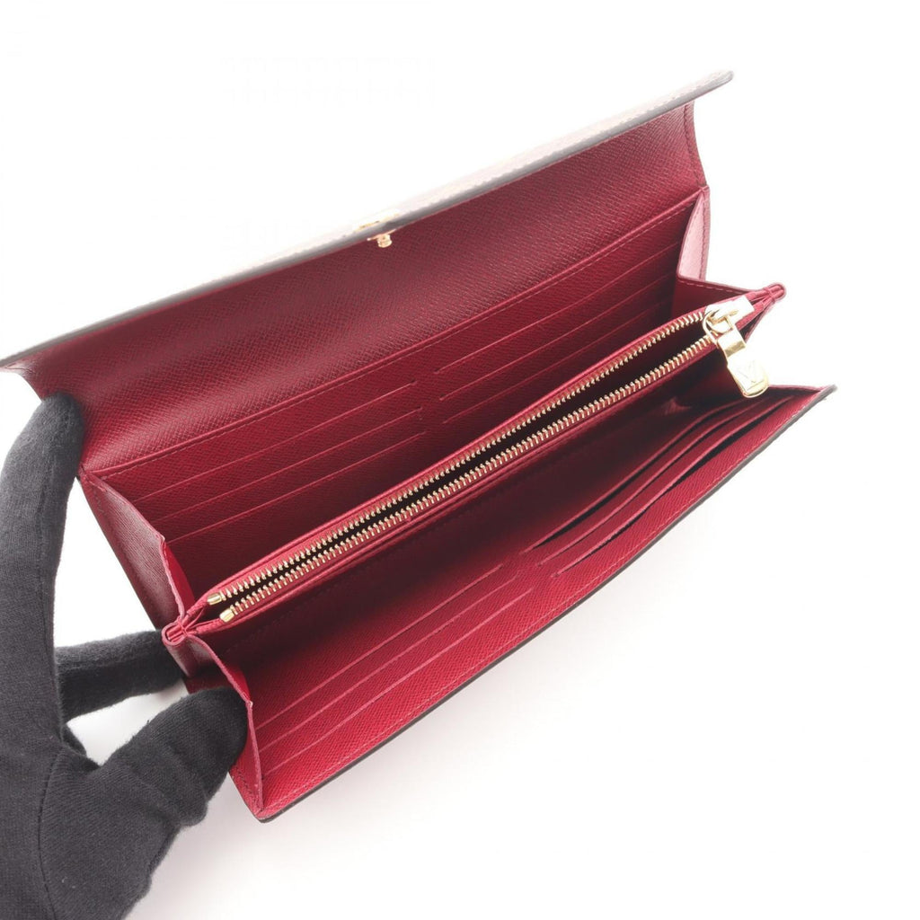 Louis Vuitton Brown Fuchsia Monogram Pink Monogram Long Wallet