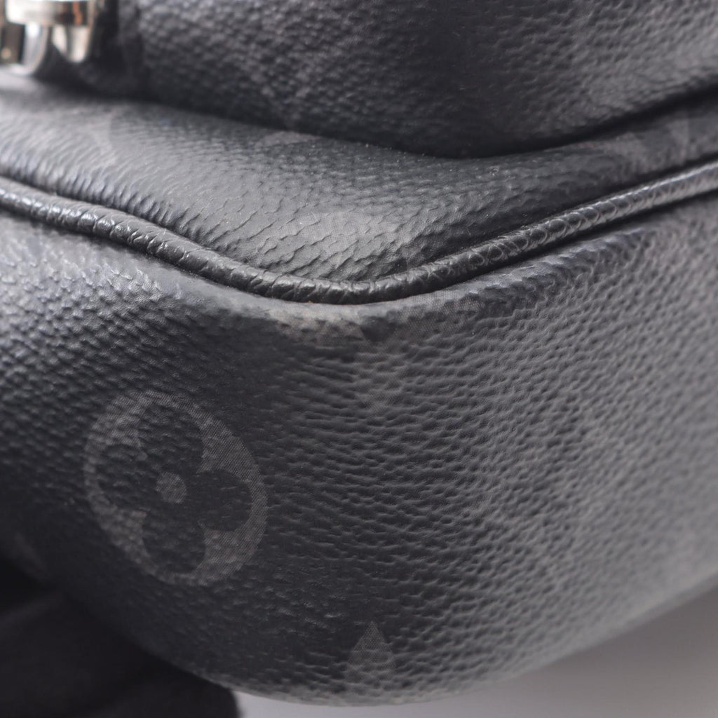 Louis Vuitton Black Coated Canvas Leather Fanny Pack Pochette