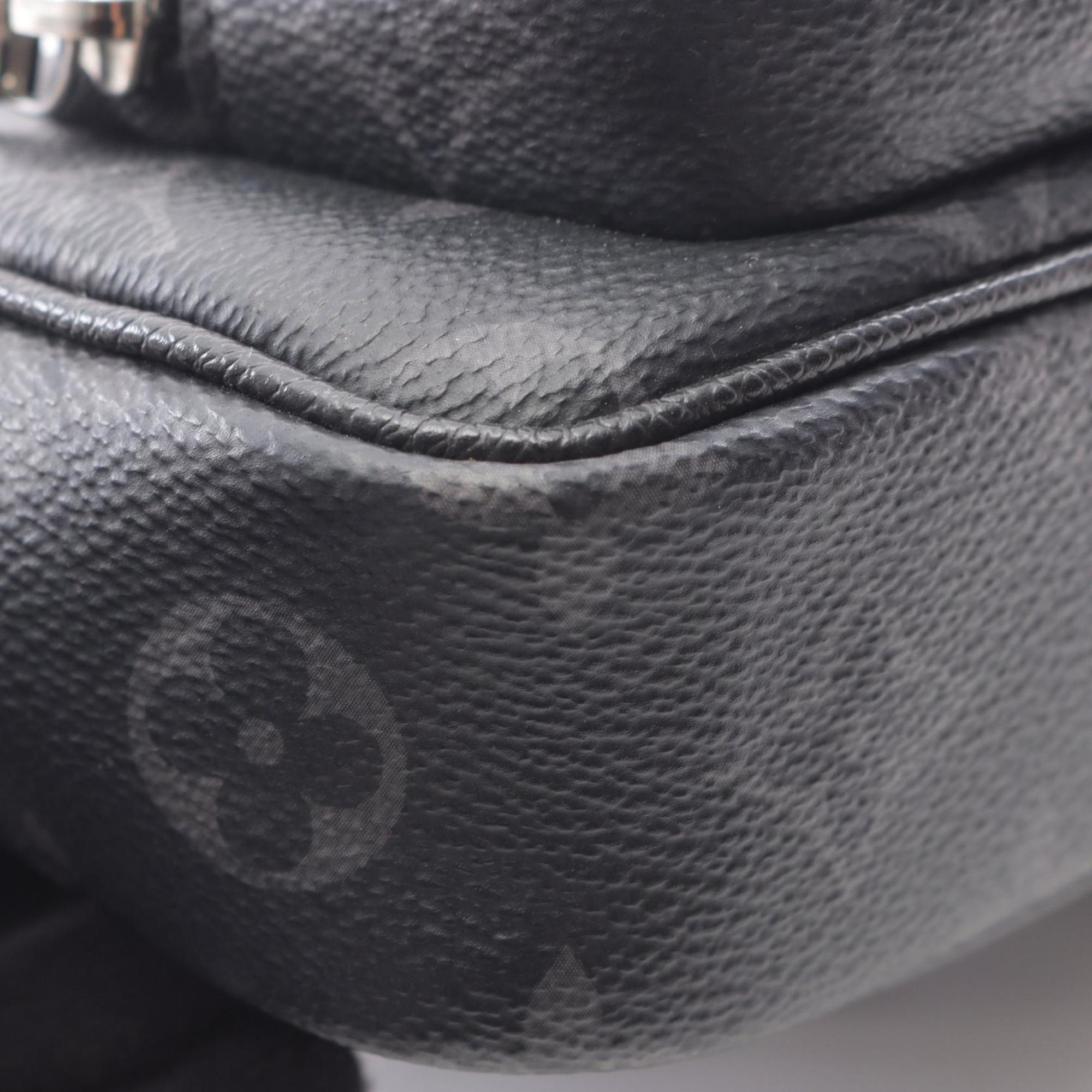 Louis Vuitton Black Coated Canvas Leather Fanny Pack Pochette