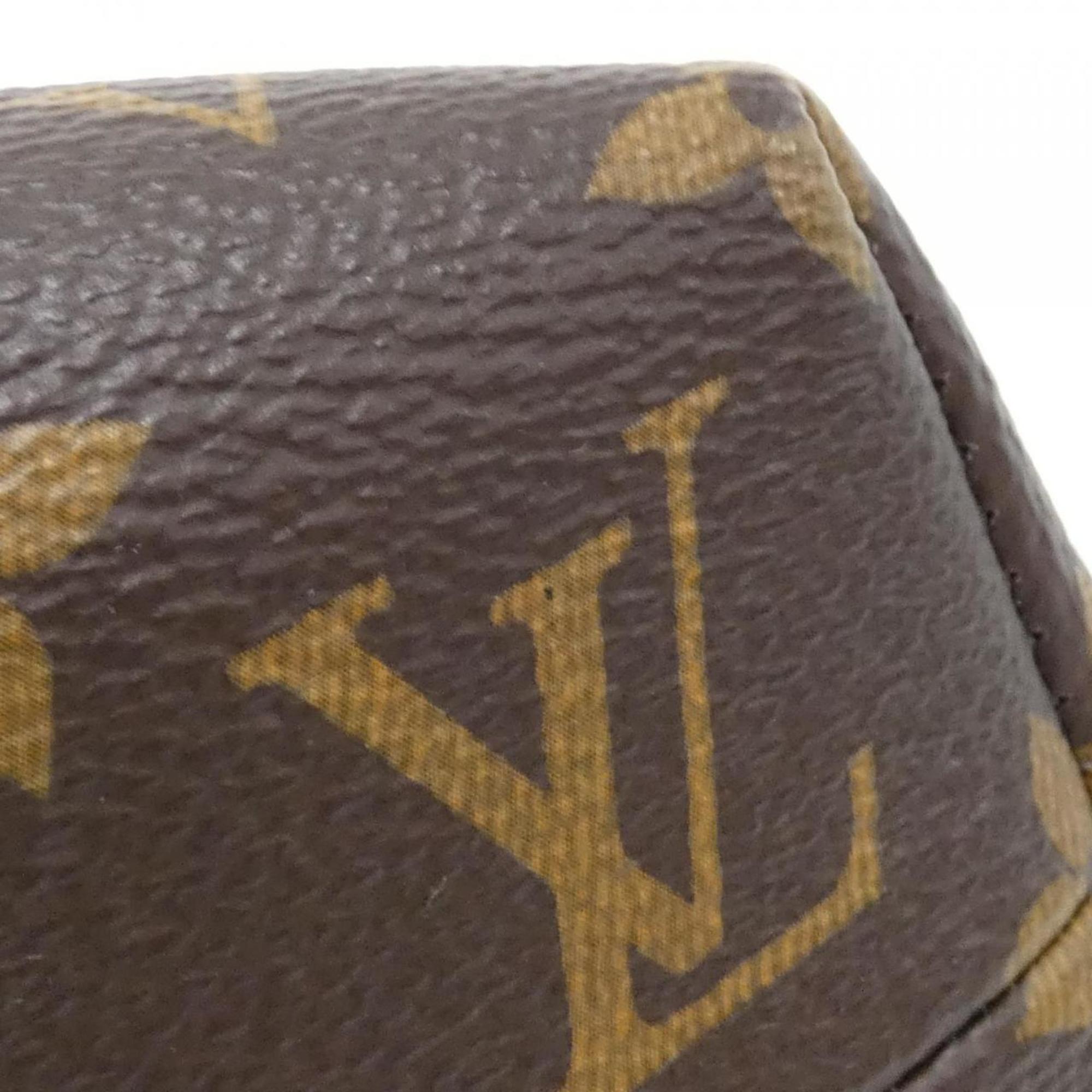 Louis Vuitton Marron Coated Canvas Handbag